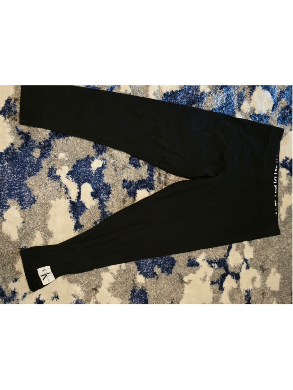 Women's Calvin Klein Leggings XL Black White